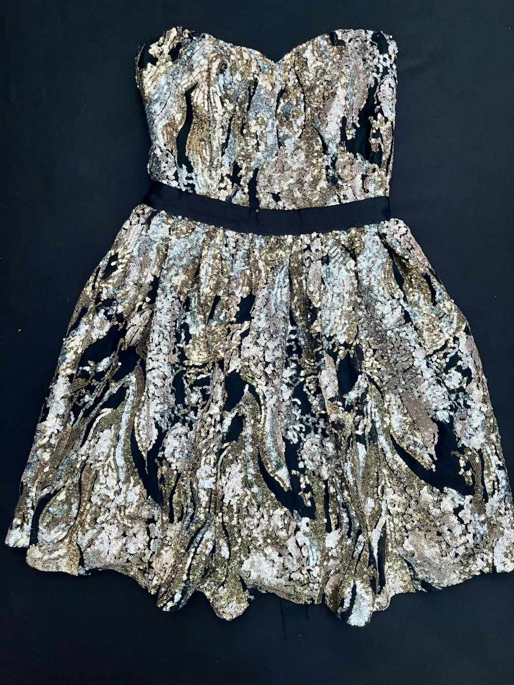 Guess Black Sequin Party Dress Size 2